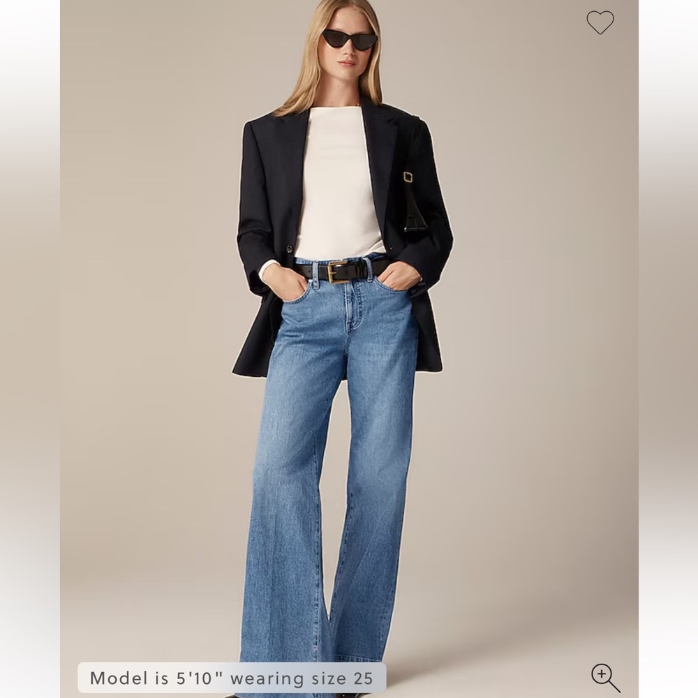 J Crew Low-rise denim trouser jean in Rose Lark Wash — 27